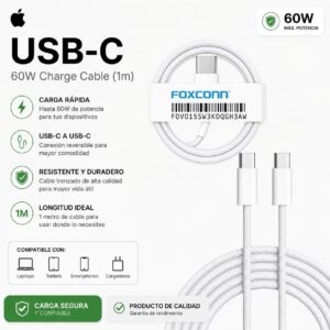 CABLE APPLE C A C (CALIDAD FOXCONN)