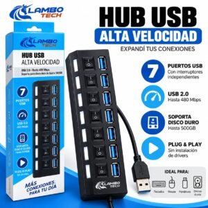 HUB DE 7 PUERTOS LAMBOTECH