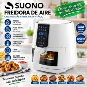 FREIDORA DE AIRE SUONO 3.8LT