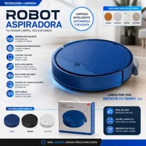 ROBOT ASPIRADORA MTL CON APLICACION P/CELULAR