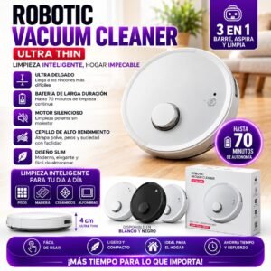 ASPIRADORA ROBOT 3 EN 1 MTL ULTRA THIN