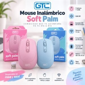 MOUSE GTC SOFT PALM INALAMBRICO MIG-123R