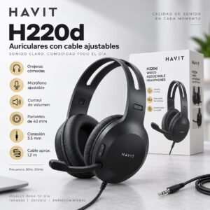 AURICULAR VINCHA HAVIT H220d