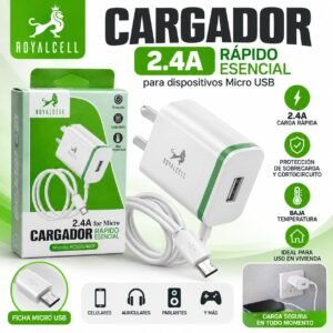CARGADOR V8 ROYALCELL 2.4A