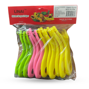 Pelp-01 pelapapas plasticos de colores x12 babaji 12439