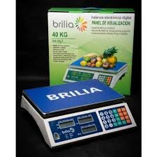 Balanza digital brilia hasta 40kg doble vis 12617