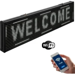 Sv-1020b cartel led blanco programable wifi 20x100 12817