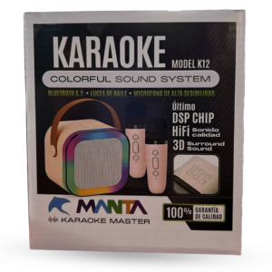 Par-306 parlante karaoke con 2 microfono k12 12935
