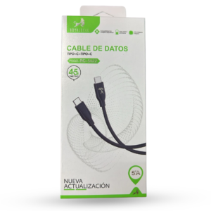 Rc-5022 cable 45w tc-tc carga rapida 1mt 13255