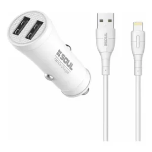 Ca-dusb10wl cargador p/ auto 2usb a iph 2.4 10w 13283