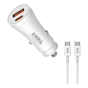 Ca-dpd38wt cargador soul p/auto 38w usb+c tipo c 13352