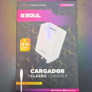 Cvq-cusbm cargador soul 2.4a usb a micro 1mt 13363