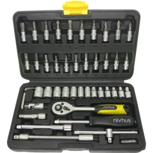 Set de tubos 46pcs acero cromado nivhus 13425