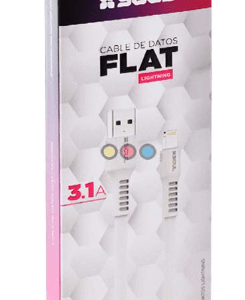 Usb-flightbl cable usb flat 3.1a 1.2m light blanco 13461