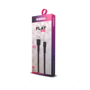 Usb-ftypen cable flat 3.1a usb a c 1.2m negro 13463