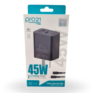 P-31 cargador rapido pro21 45w usb+c cable c a c 13495