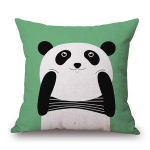 FUNDA PARA ALMOHADA ALMOHADÓN CON DISEÑOS DE PANDAS X 2