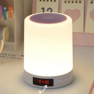 PARLANTE BLUETOOTH REPRODUCTOR, LUZ NOCTURNA, TÁCTIL, RELOJ,ALARMA 2007505077719