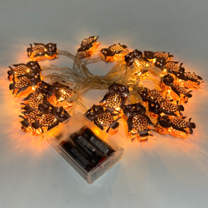 GUIRNALDA DE METAL LUCES LED CON DISEÑO DE LECHUZA X20 2007505085103