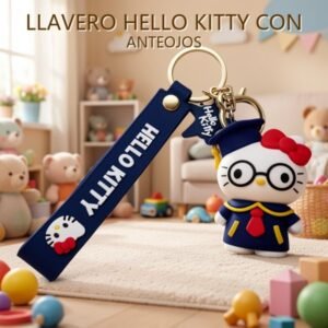 LLAVERO HELLO KITTY CON ANTEOJOS