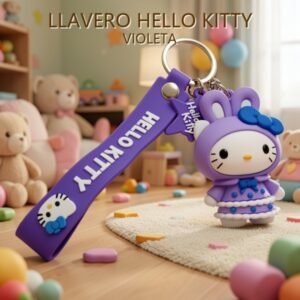 LLAVERO HELLO KITTY VIOLETA