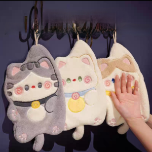TOALLAS DE MANO FORMA DE GATO 2007505095188 - X 10 UNI