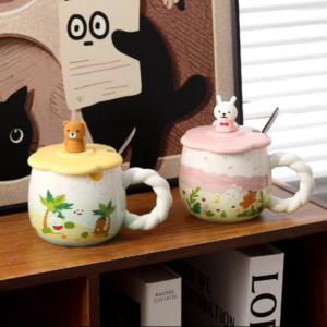TAZA CERAMICA OSO Y CONEJO 2007505098288