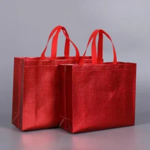 BOLSA DE REGALO REUTILIZABLE COLOR  LISO SURTIDO -  X 12 UNI
