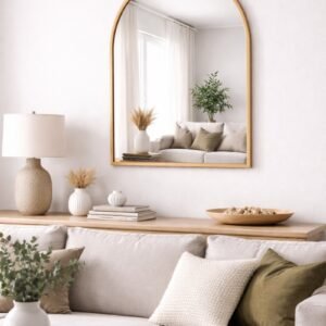 Espejo ventana 60x40 dorado/negro