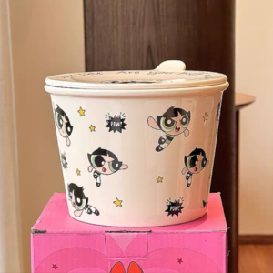 BOWL CERAMICA CON TAPA CHICAS