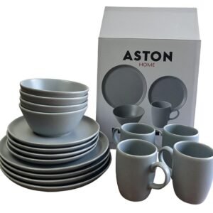 Set vajilla 16pzas bco mate aston