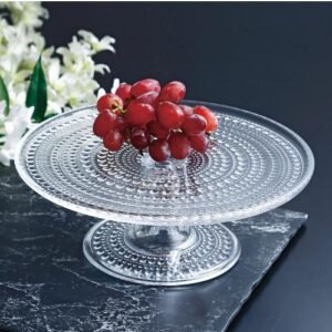 Plato p/torta de vidrio 30cm