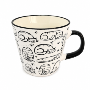TAZA CON DISENO GATITO