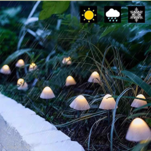 LUZ SOLAR CON MUSHROOMS 8L CÁLIDO