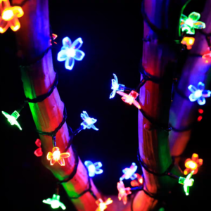 GUIRNALDA CON LUZ COLORES DE FLOR 20L 4.5M