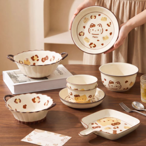 BOWL CERAMICA CON 2 ASAS 9.5" GATO