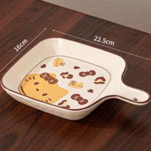 PLATO CERAMICA CON MANEJA 9" GATO