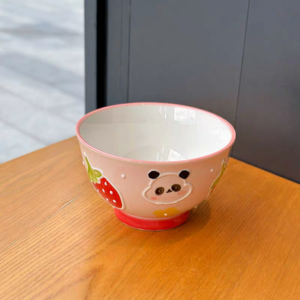BOWL CERAMICA 5" OSO FRUTILLA