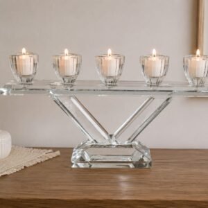 Candelabro de vidrio 5 velas