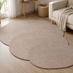 Alfombra oval fibra 1.20mt