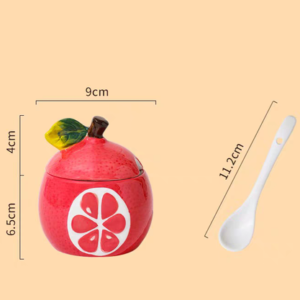 AZUCARERA CERAMICA FORMA DE POMELO