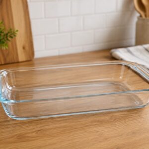 Fuente de vidrio rectangular 2.2lt