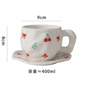 TAZA DE CERAMICA CON PLATO