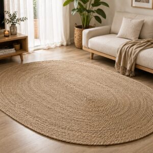 Alfombra oval fibra 100x70 mt