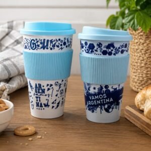 Vaso star c/tapa argentina