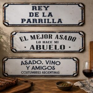 Cartel asador 56x20