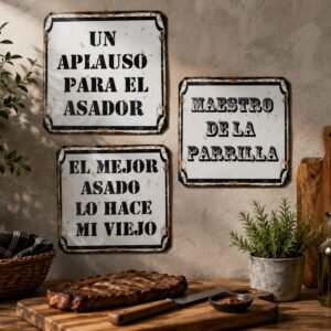 Cartel asador 28x28