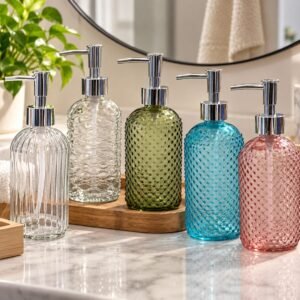 Dispenser de vidrio jabon liquido