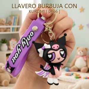 LLAVERO BURBUJA CON KUROMI [ 0466 ]