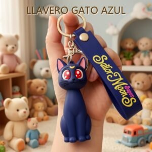 LLAVERO GATO AZUL
